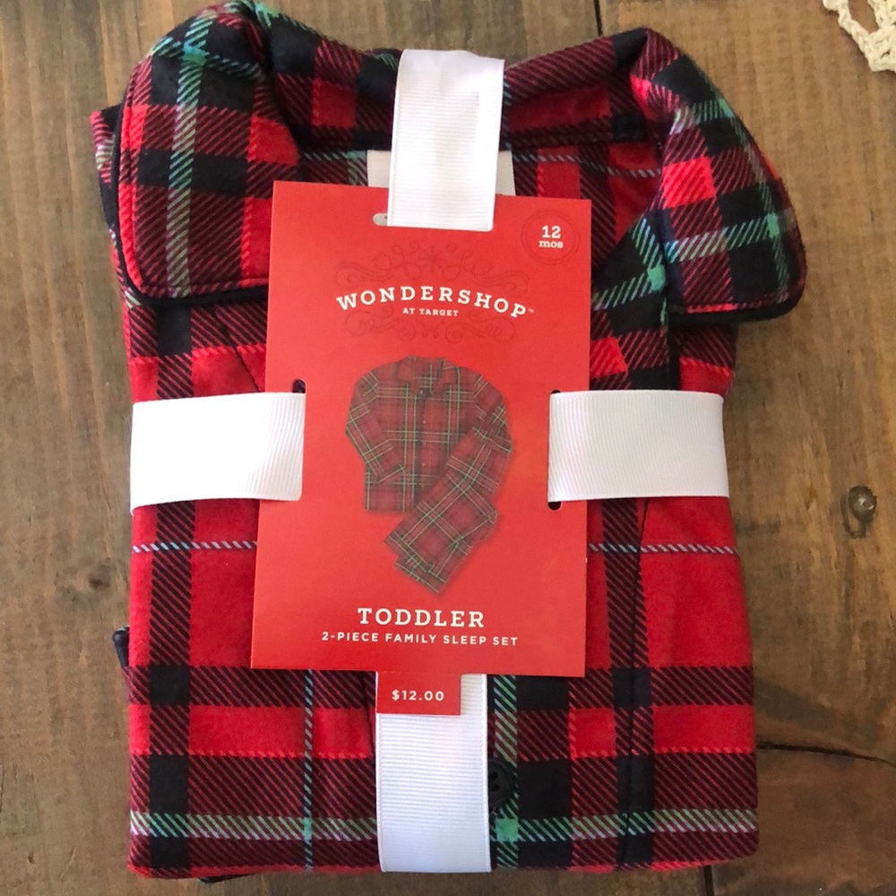 Wondershop Toddlers Flannel Pajama Set